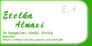 etelka almasi business card