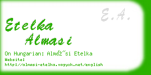 etelka almasi business card